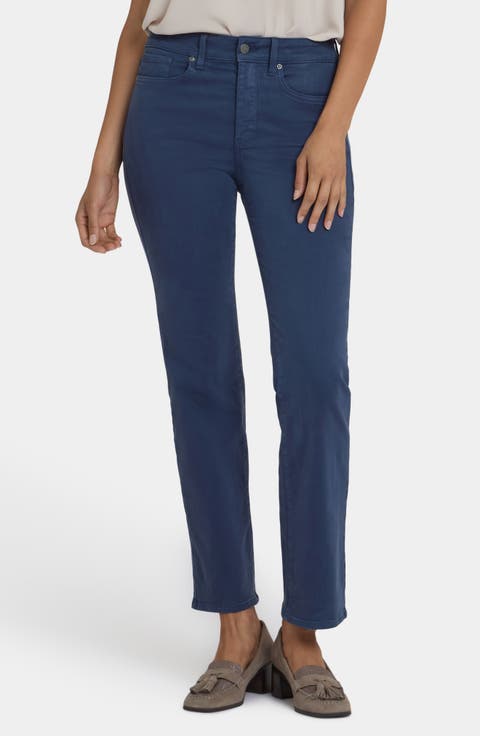 NYDJ Marilyn High Waist Straight Leg Jeans (Regular & Petite)