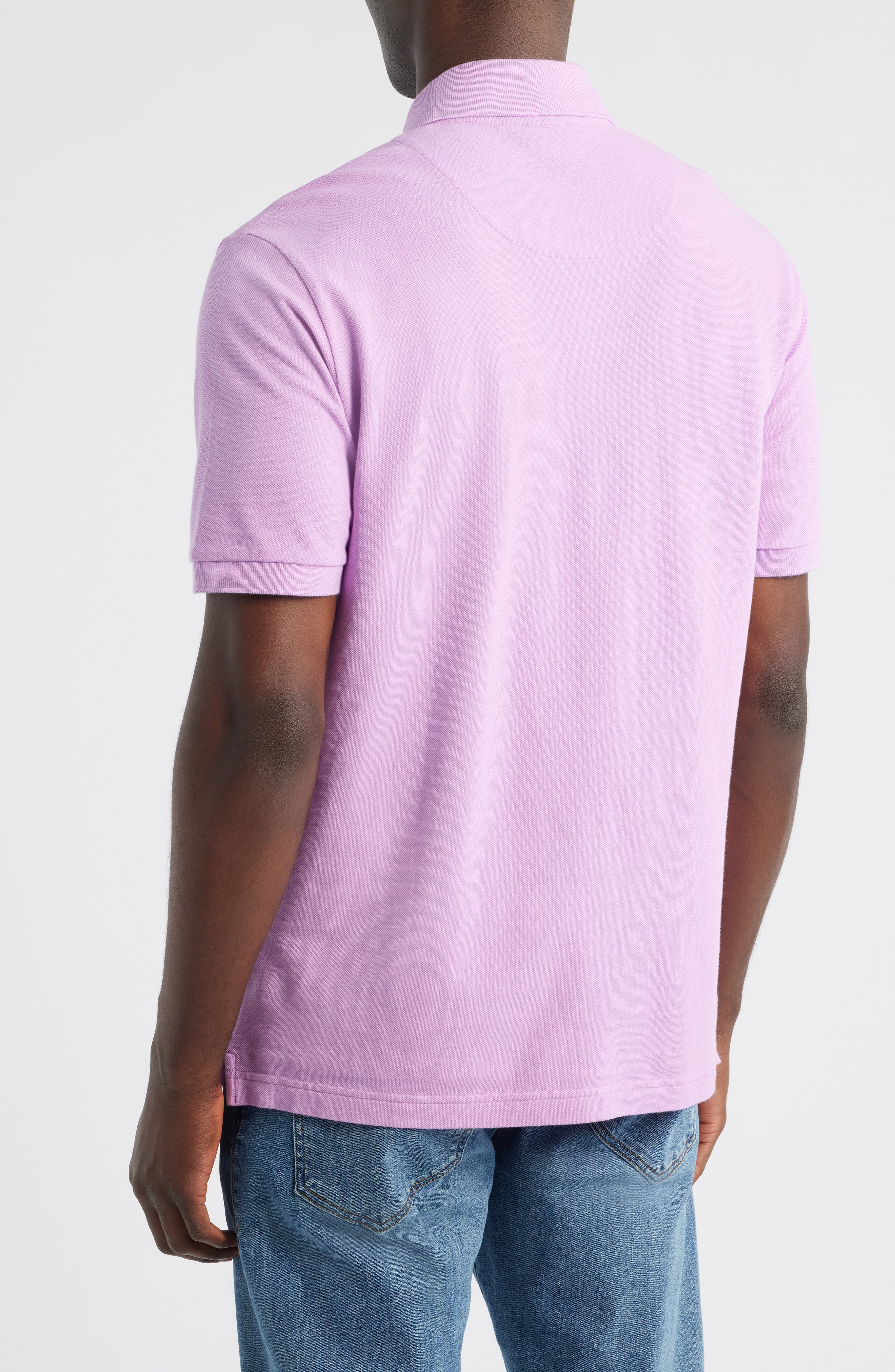 Roma Solid Cotton Pique Polo - image 2