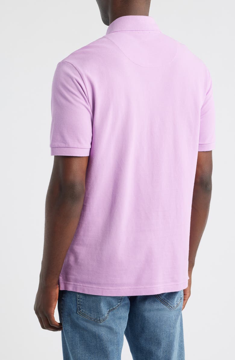 Etro Roma Solid Cotton Piqué Polo, Alternate, color, Viola