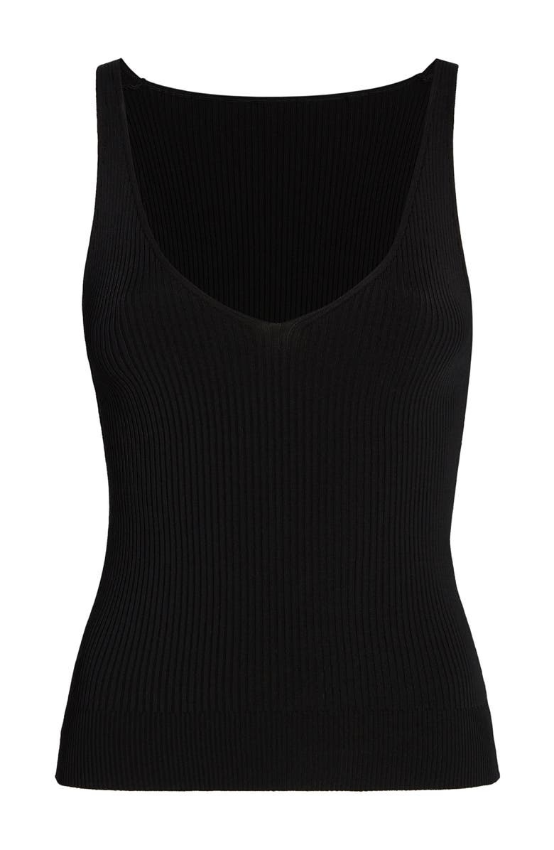 Another Tomorrow DEEP V TANK KNIT, Alternate, color,