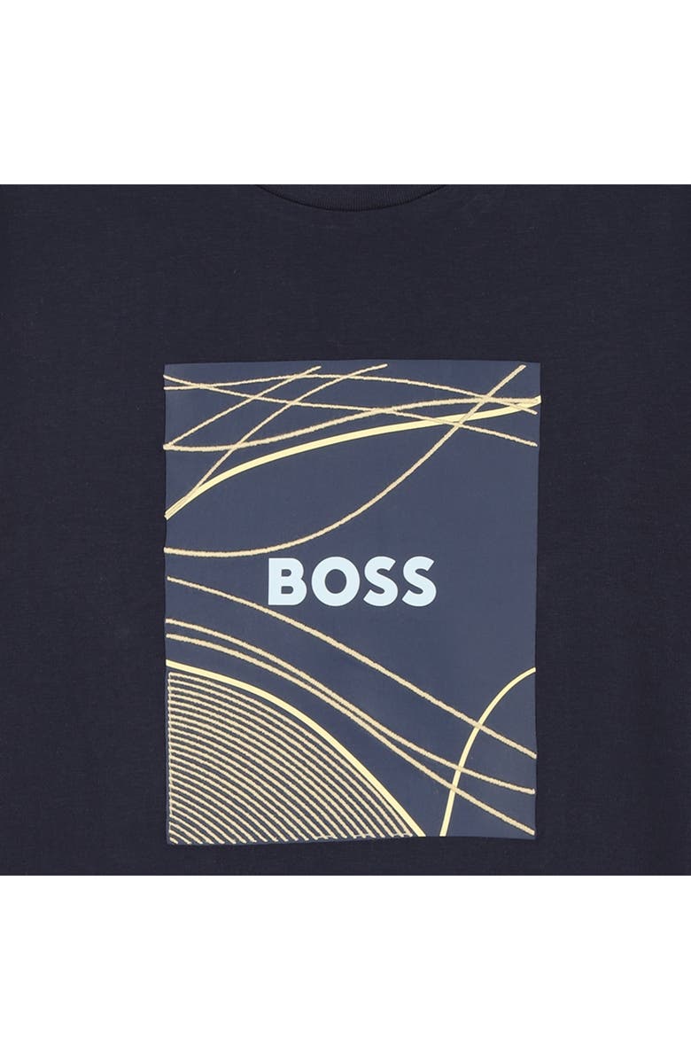 BOSS Kidswear Kids' Logo Graphic T-Shirt, Alternate, color, Navy
