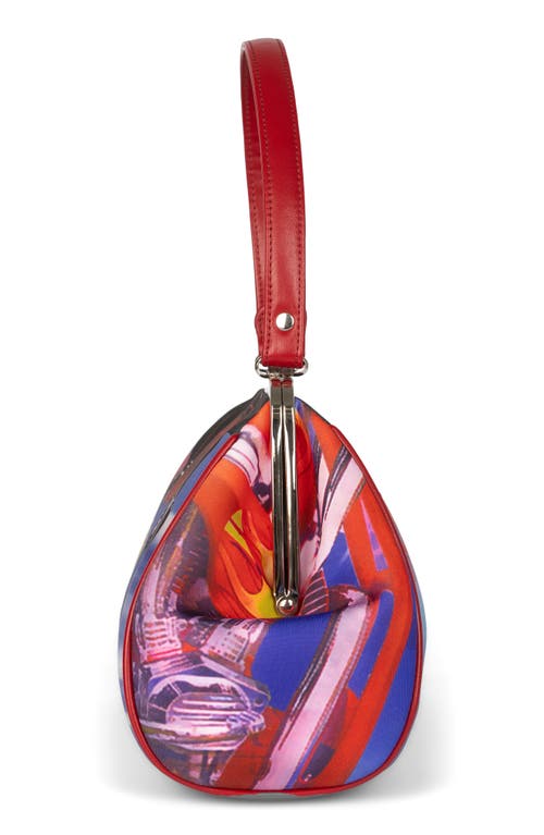 Jeffrey Campbell Beep-beep Top Handle Bag In Bad Girl Combo