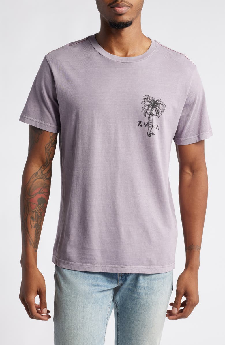 RVCA Pommier Palms Cotton Graphic T-Shirt, Main, color, 