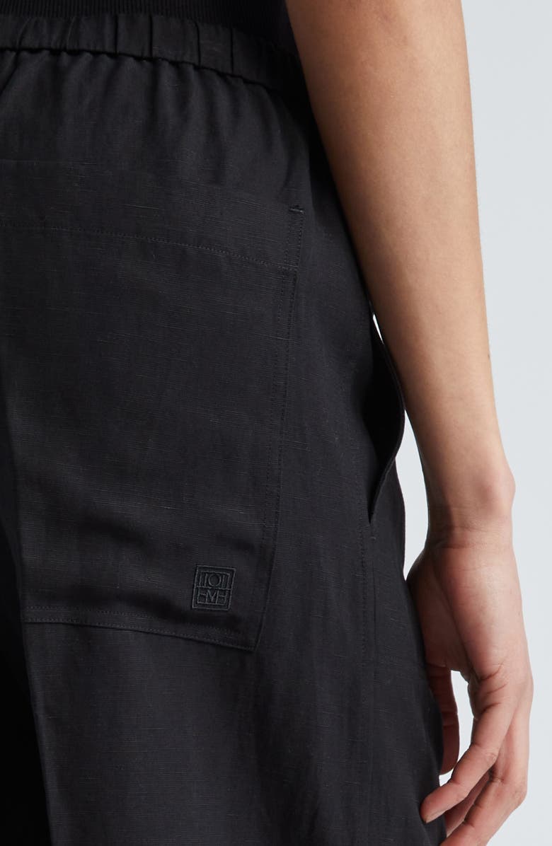 TOTEME Fluid Drawstring Waist Pants, Alternate, color,