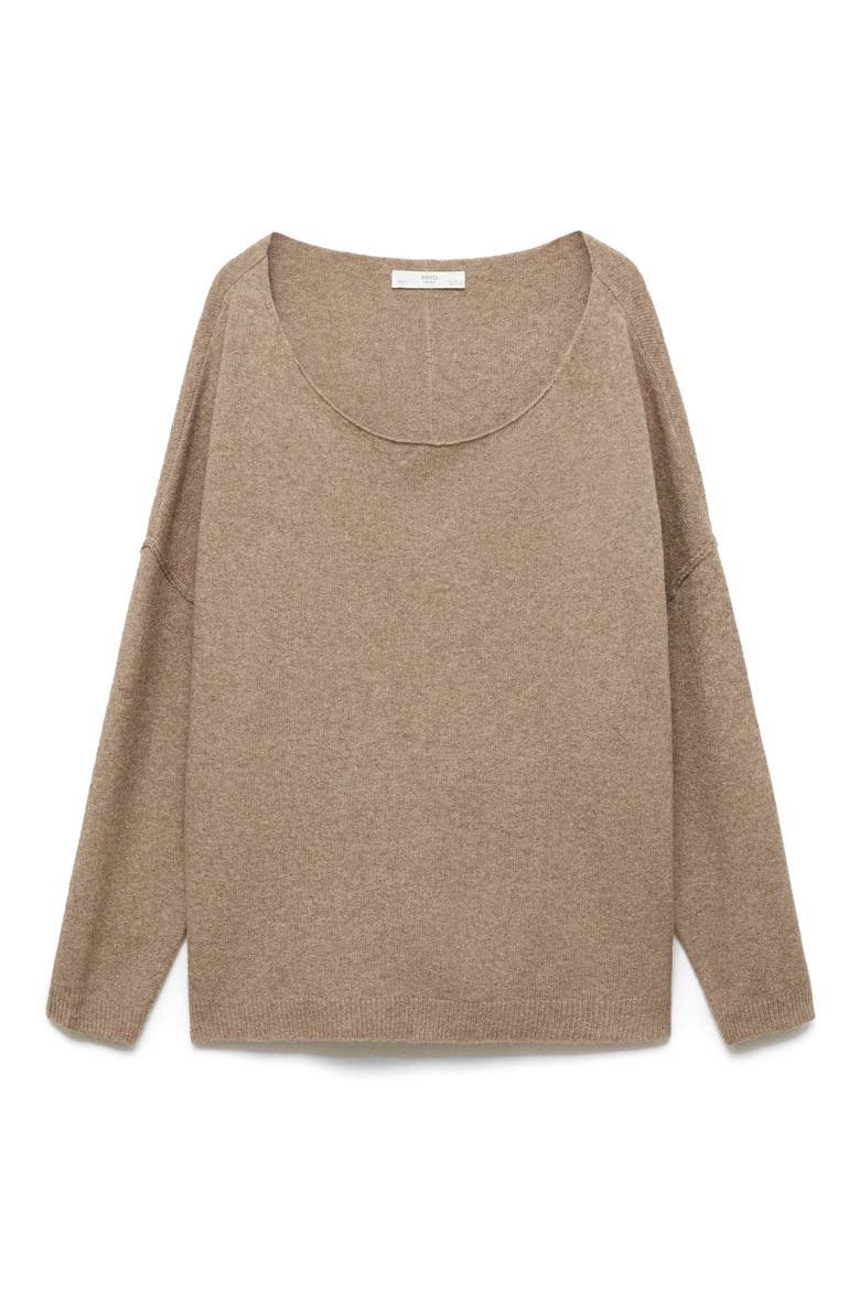 Boat Neck Sweater, Alternate, color, TOBACCO BROWN
