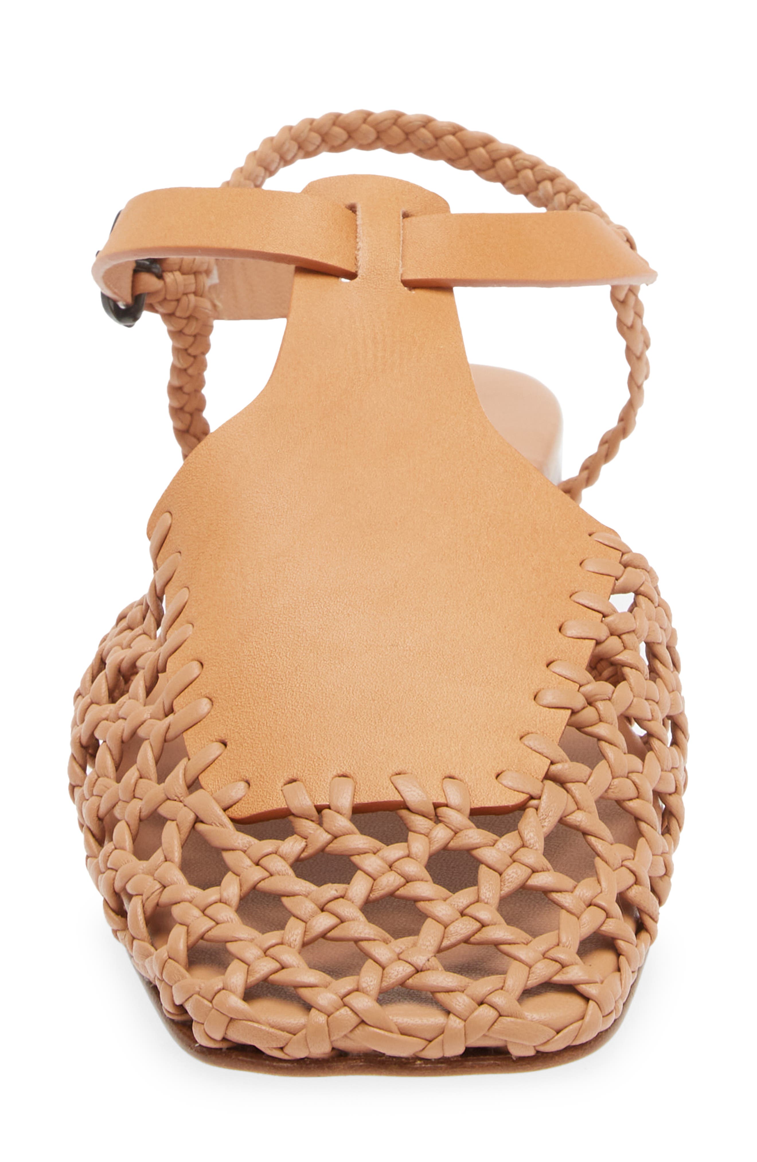 Reixa Woven T-Strap Sandal, Alternate, color, NATURAL