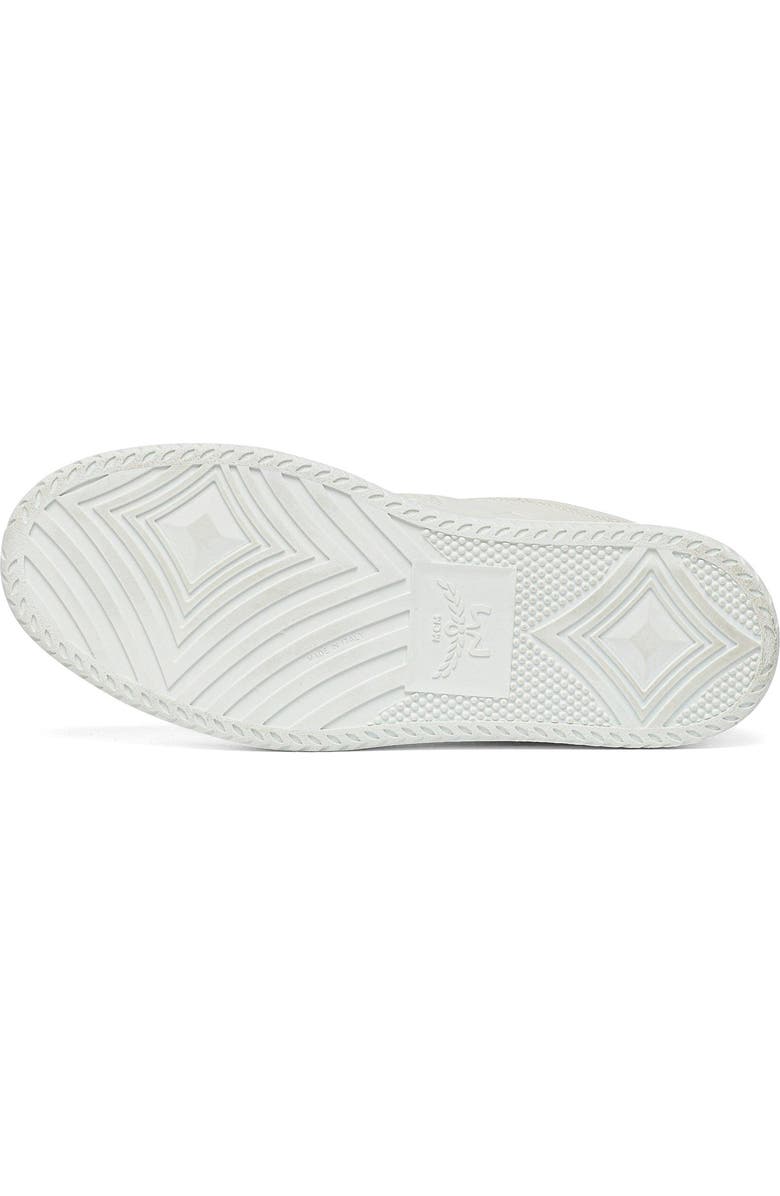 MCM Neo Terrain Lo Sneakers in Monogram Leather, Alternate, color, Grey