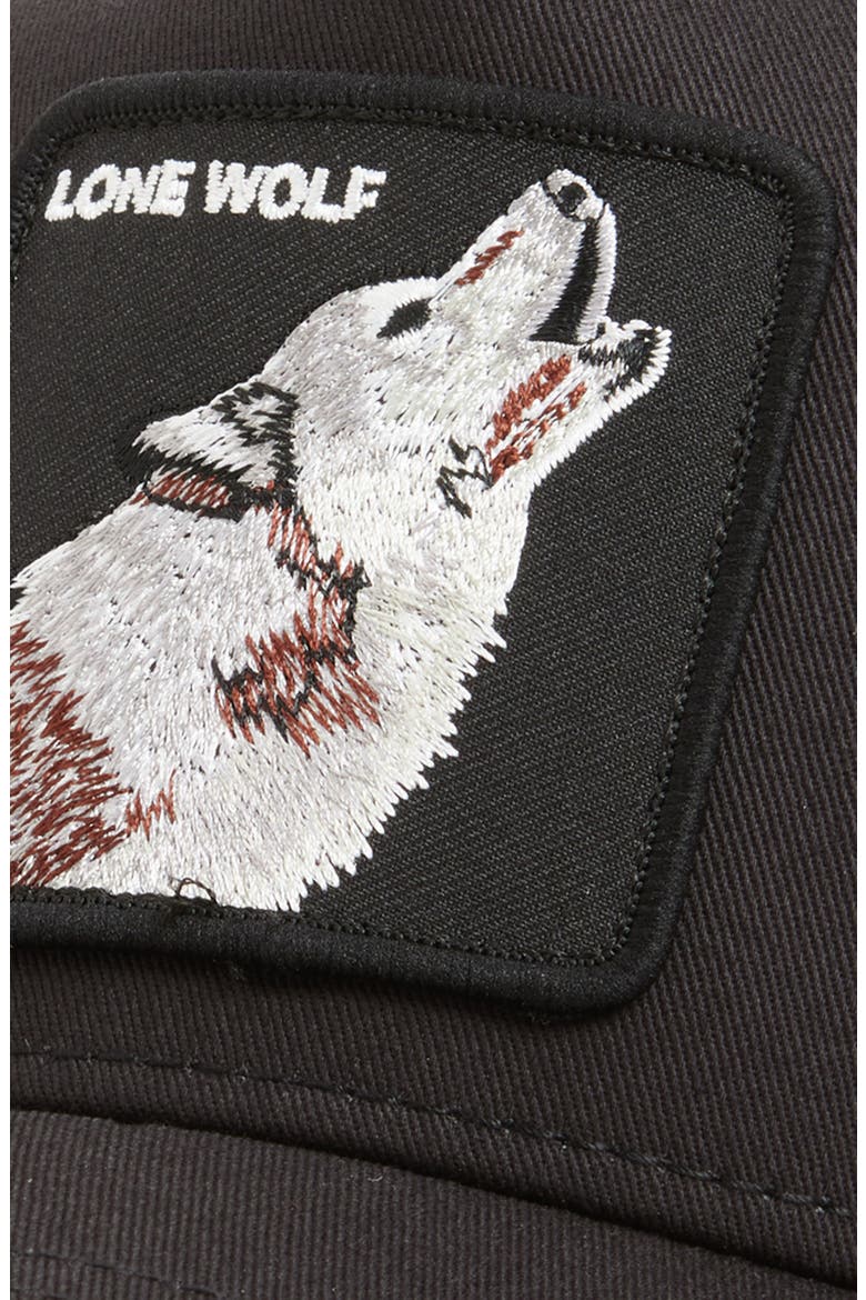 Lone Wolf Trucker Hat, Alternate, color, VOID