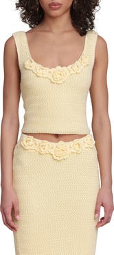 Avec Les Filles Knit Crop Tank