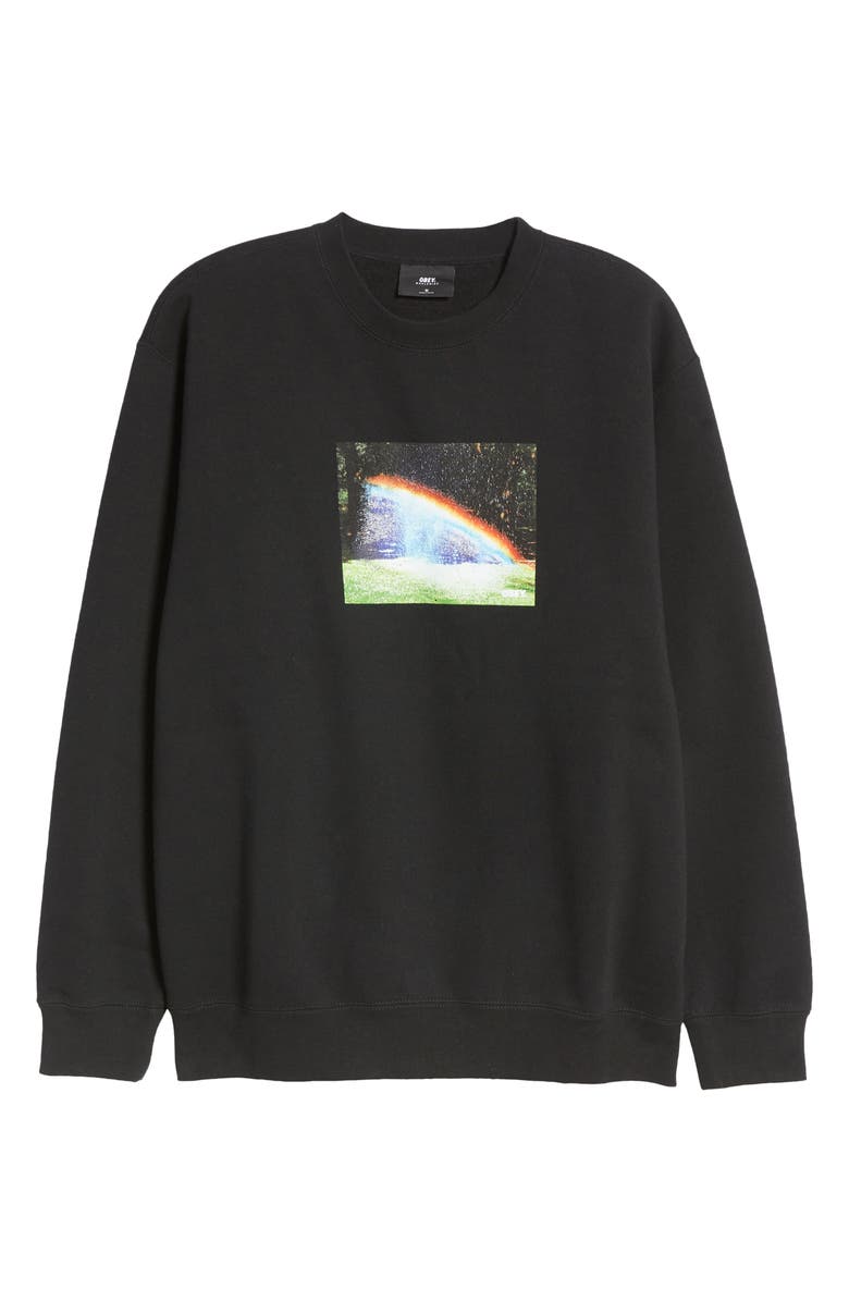 Obey Men's Rainbow Graphic Sweatshirt, Alternate, color,