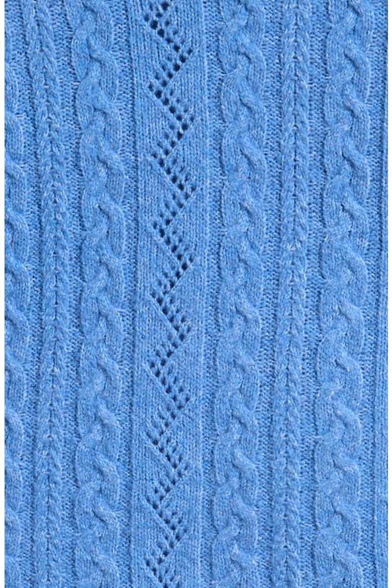 Kids' Cable Polo Sweater, Alternate, color, BLUE