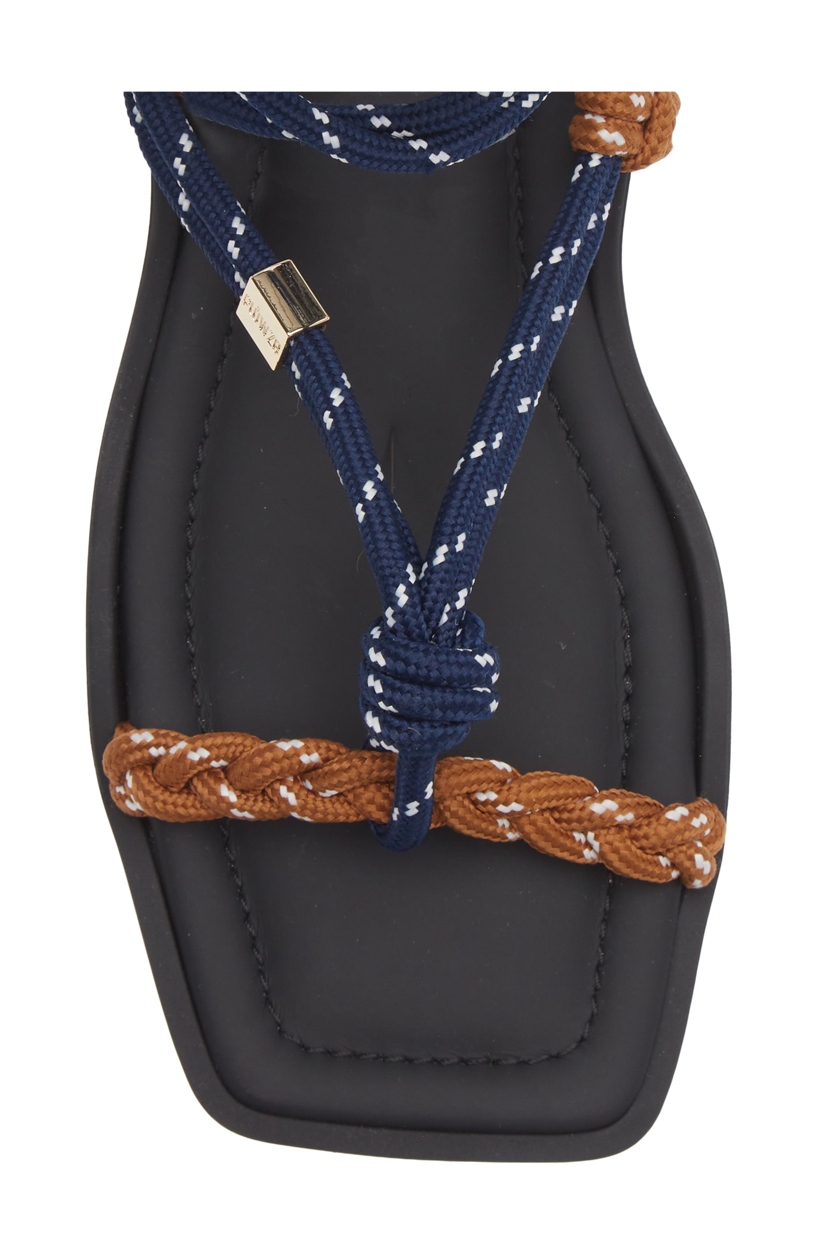 FLOWZE Lace-Up Ropes Water Repellent Slide Sandal, Alternate, color, Blue / Hazelnut