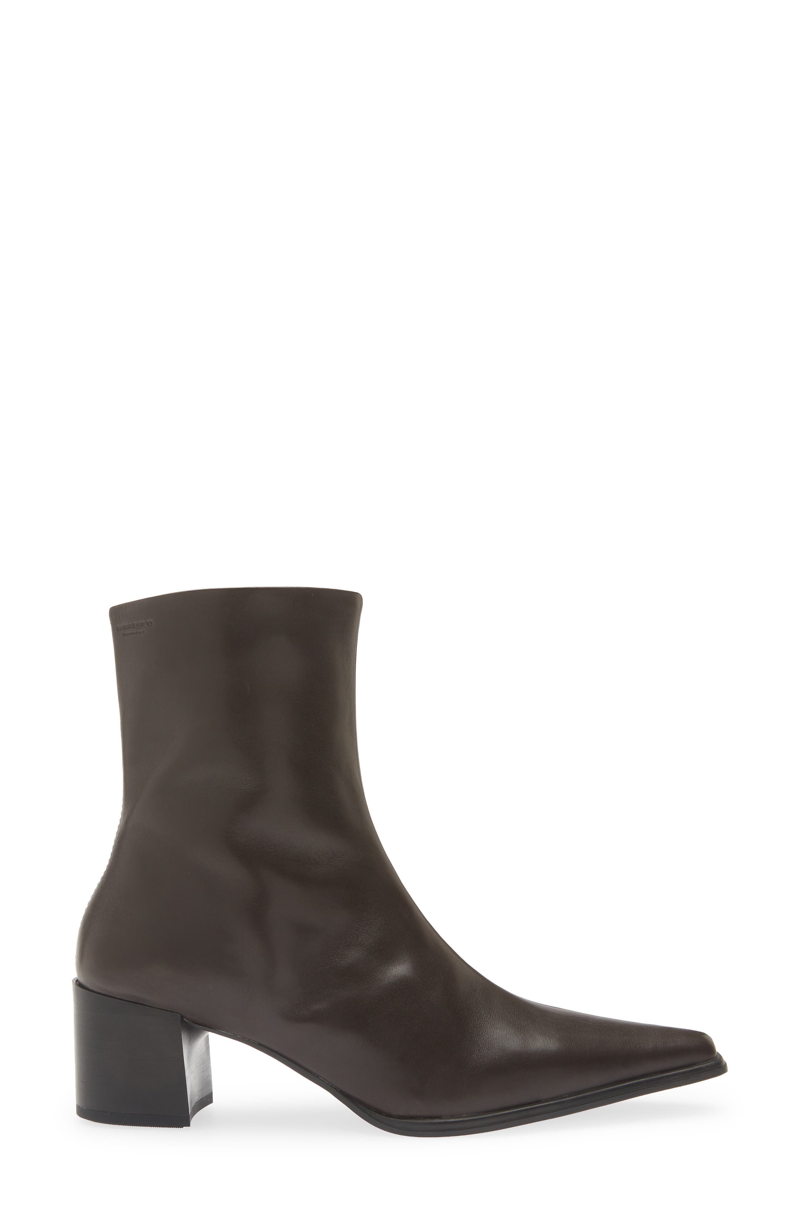 Giselle Pointed Toe Bootie, Alternate, color, CHOCOLATE