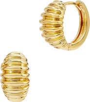 SAVVY CIE JEWELS Graham Huggie Hoop Earrings