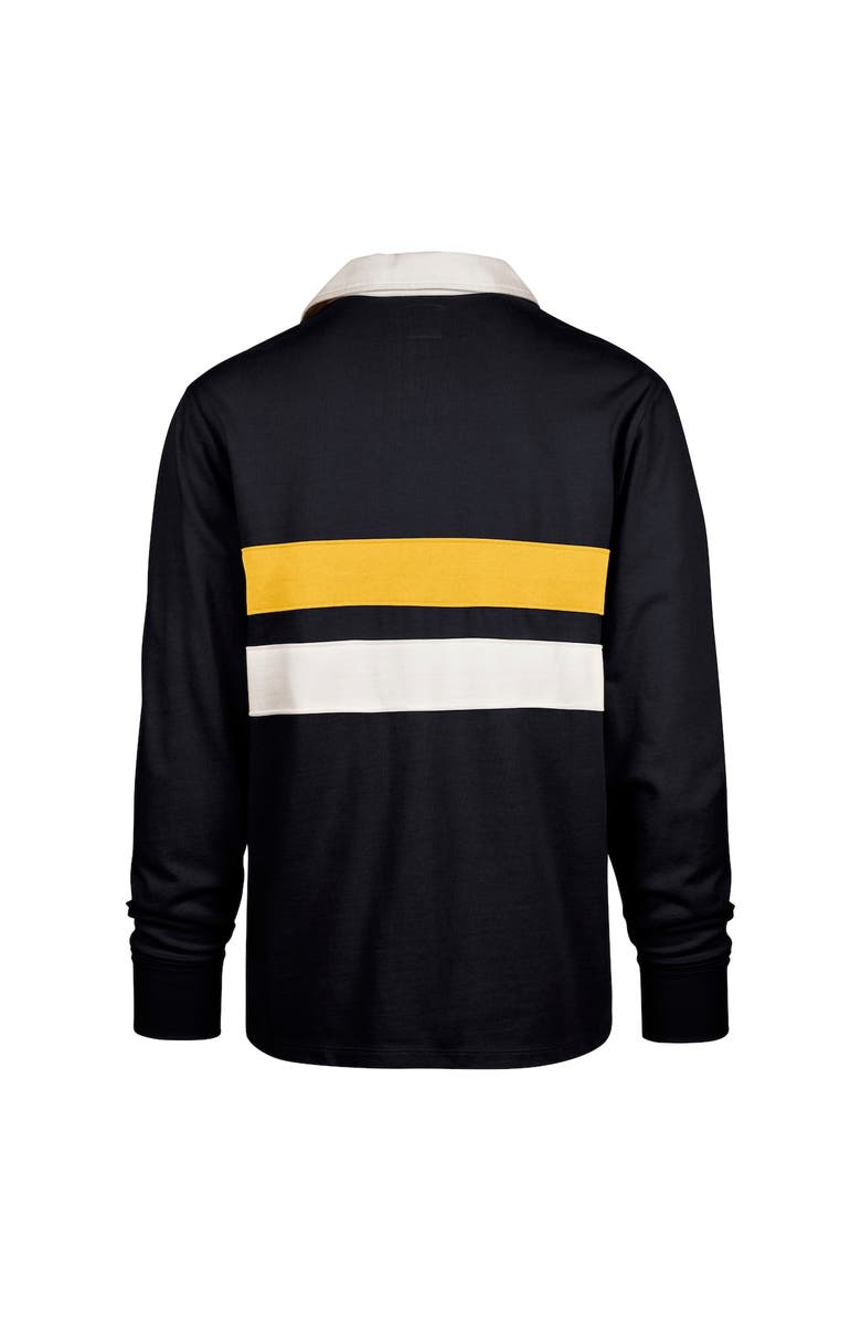 '47 Men's '47 Navy West Virginia Mountaineers Clubhouse Knox Thames Long Sleeve Rugby Polo, Alternate, color, Navy