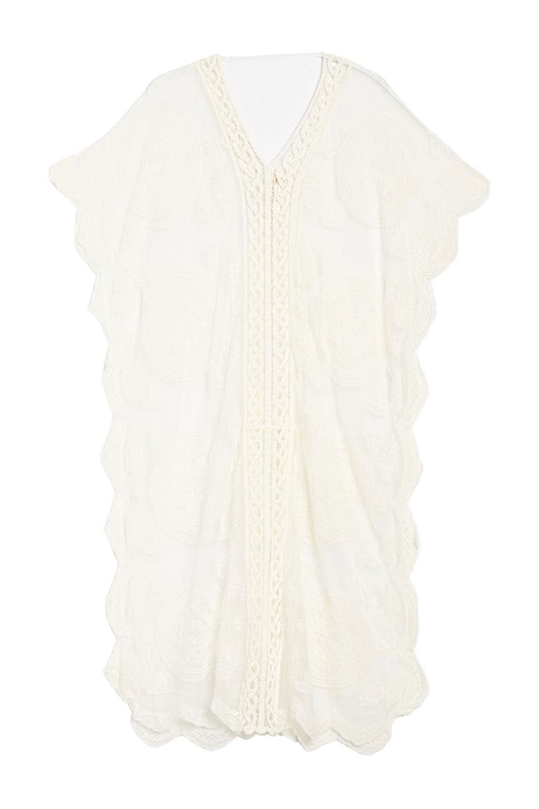 Lace Kaftan, Main, color, WHITE