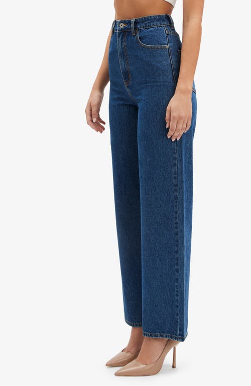 Bardot Cindy High Waist Wide Leg Jeans In Indigo