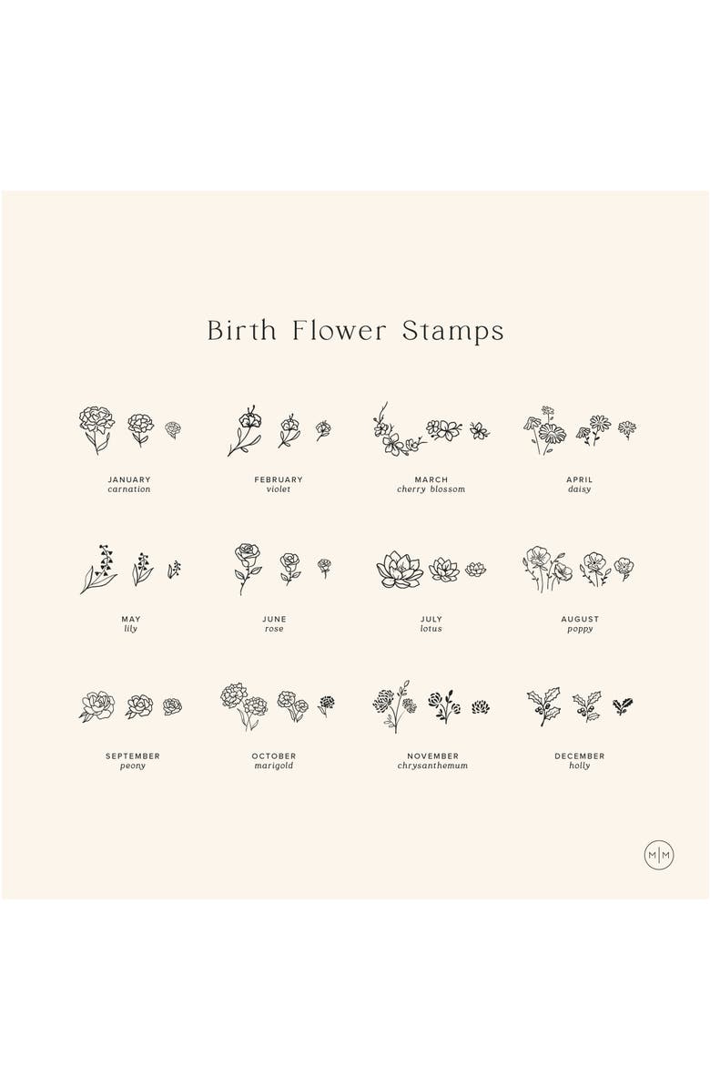 MADE BY MARY August Birth Flower Necklace, Alternate, color, Silver