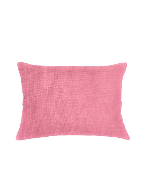 Anaya So Soft Linen Pillow With Down Insert In Rouge