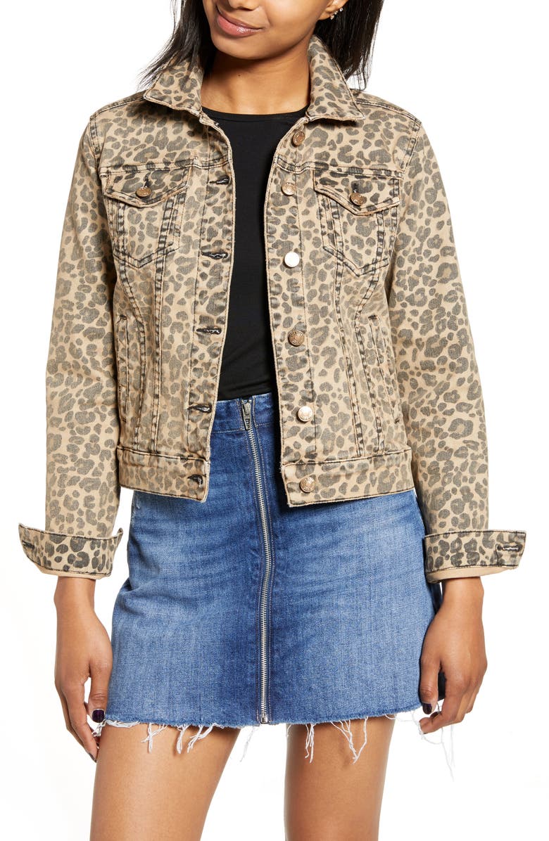 STS Blue Colbey Leopard Print Denim Jacket, Main, color,