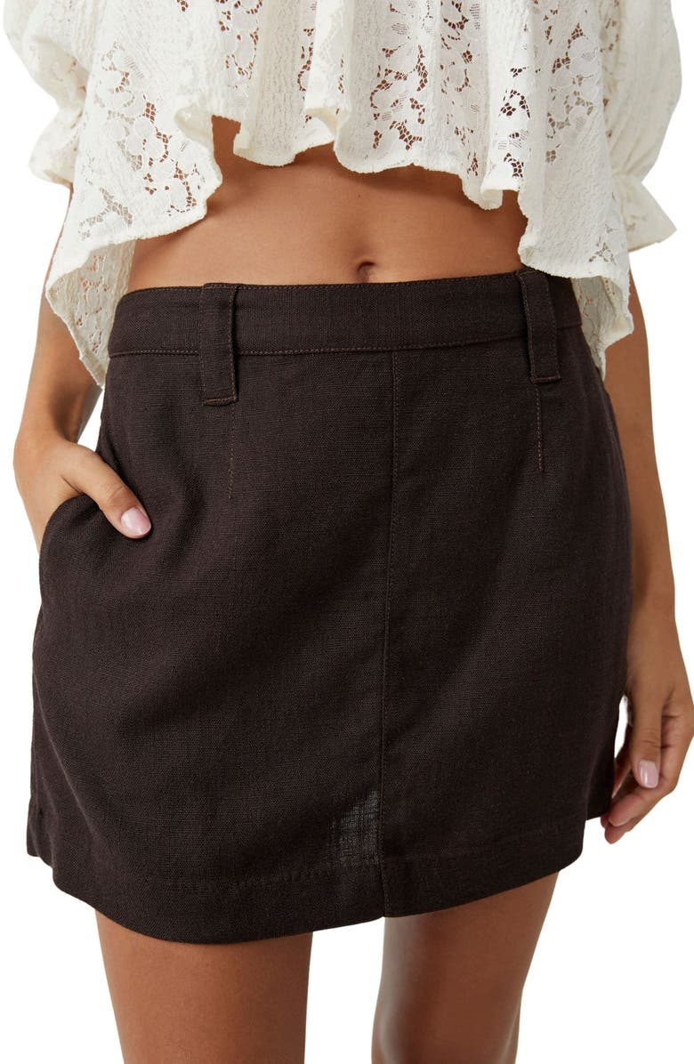 Free People Can't Blame Me Miniskirt, Alternate, color, 