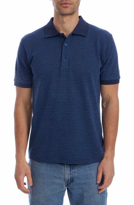 Short Sleeve Ribbed Jacquard Polo