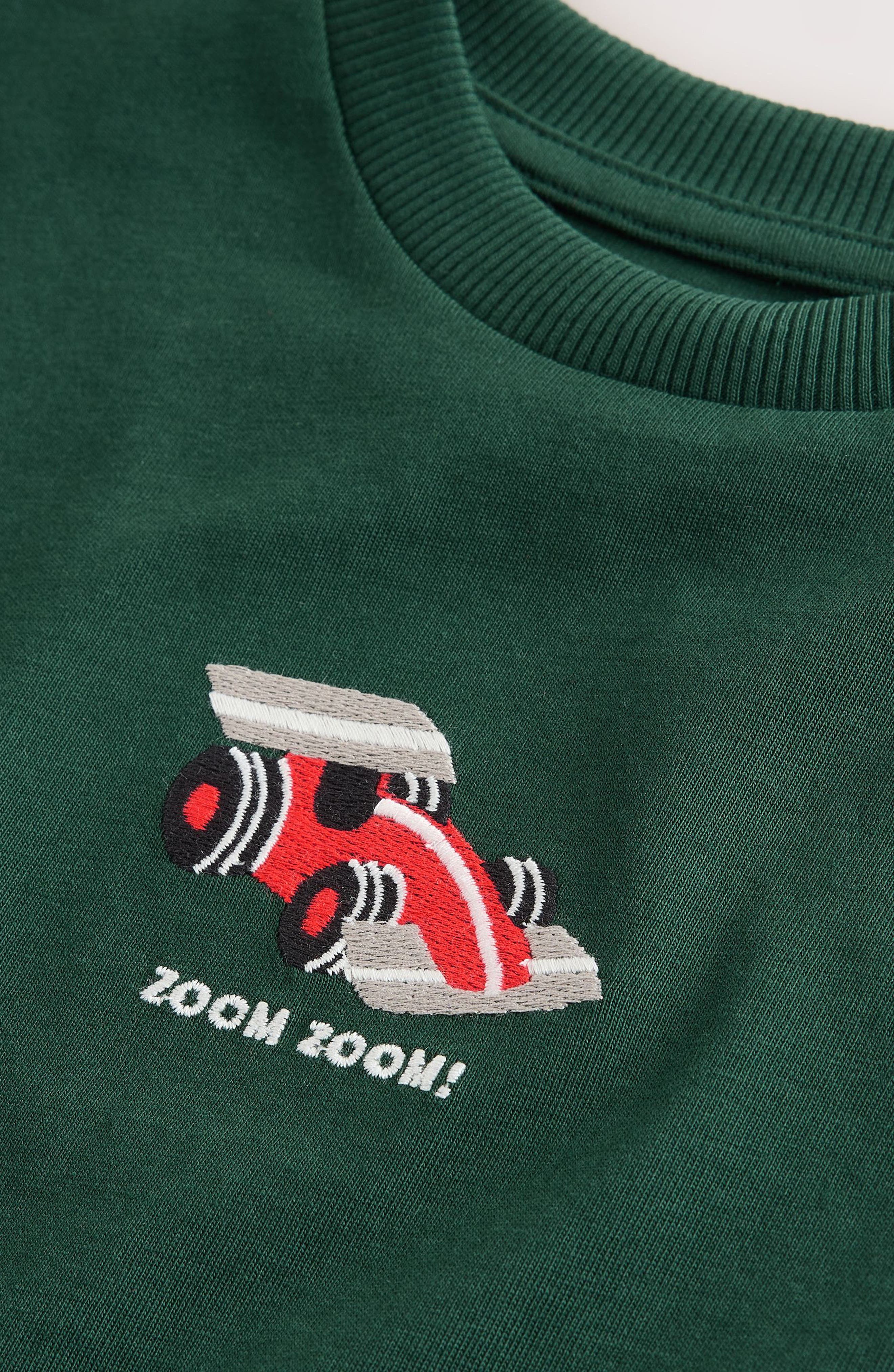 NEXT Kids' Race Car Embroidered Cotton T-Shirt — фото 3