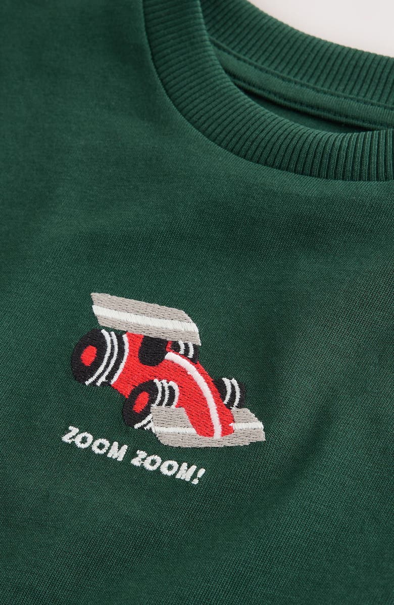 NEXT Kids' Race Car Embroidered Cotton T-Shirt, Alternate, color, Green