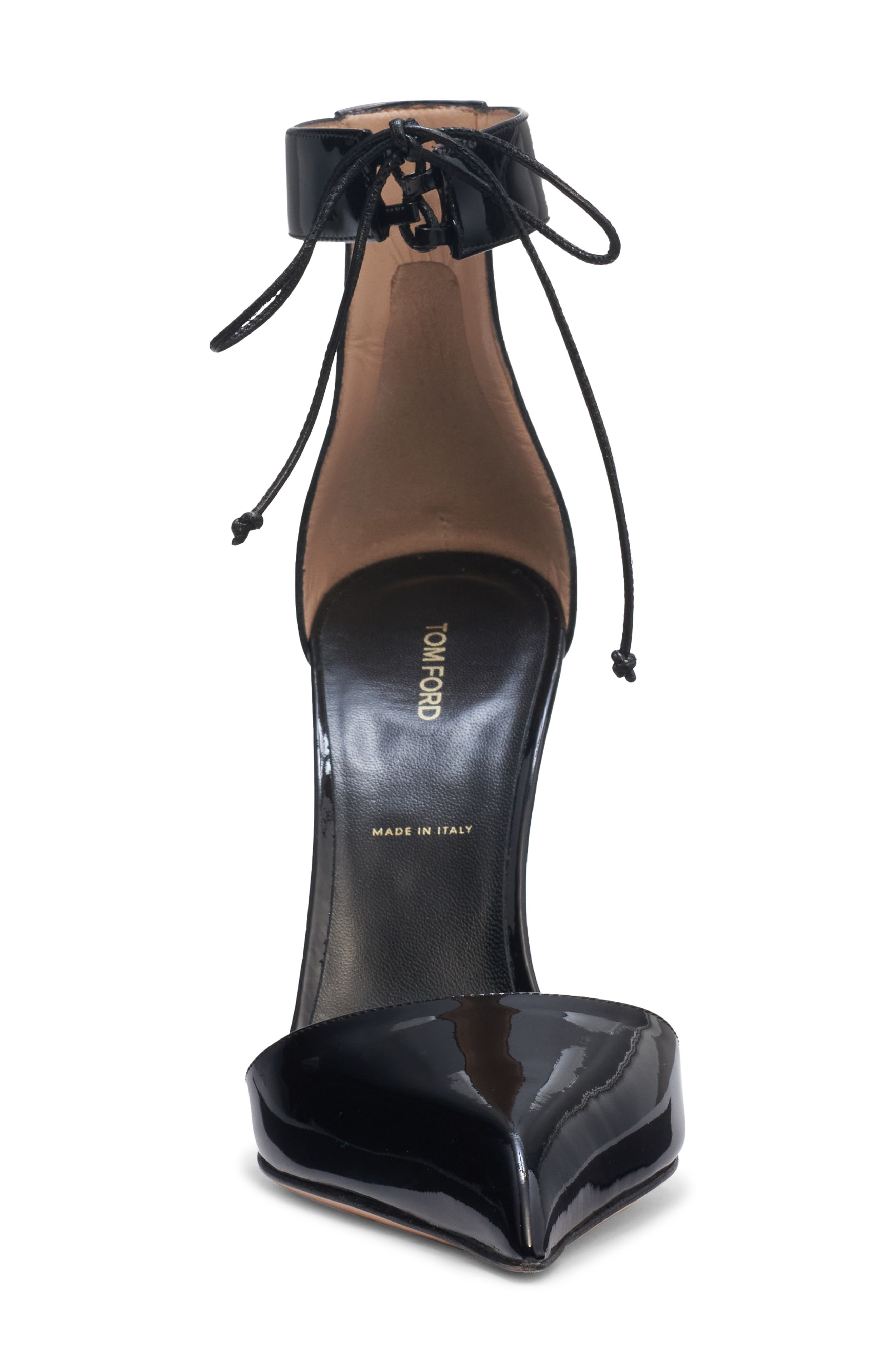TOM FORD Ankle Tie Pump, Alternate, color, Black