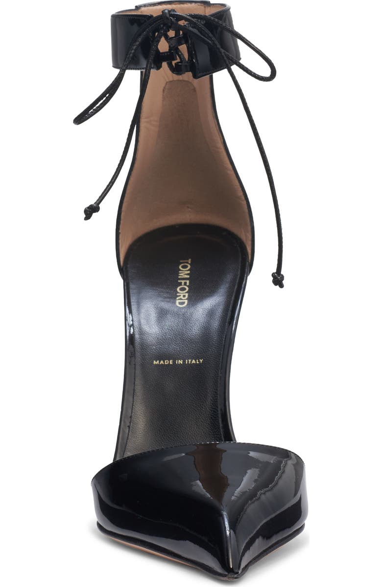 TOM FORD Ankle Tie Pump, Alternate, color, Black
