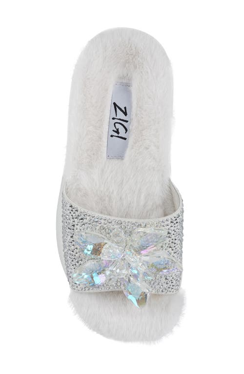 Zigi Ashey Faux Fur Platform Slide Sandal