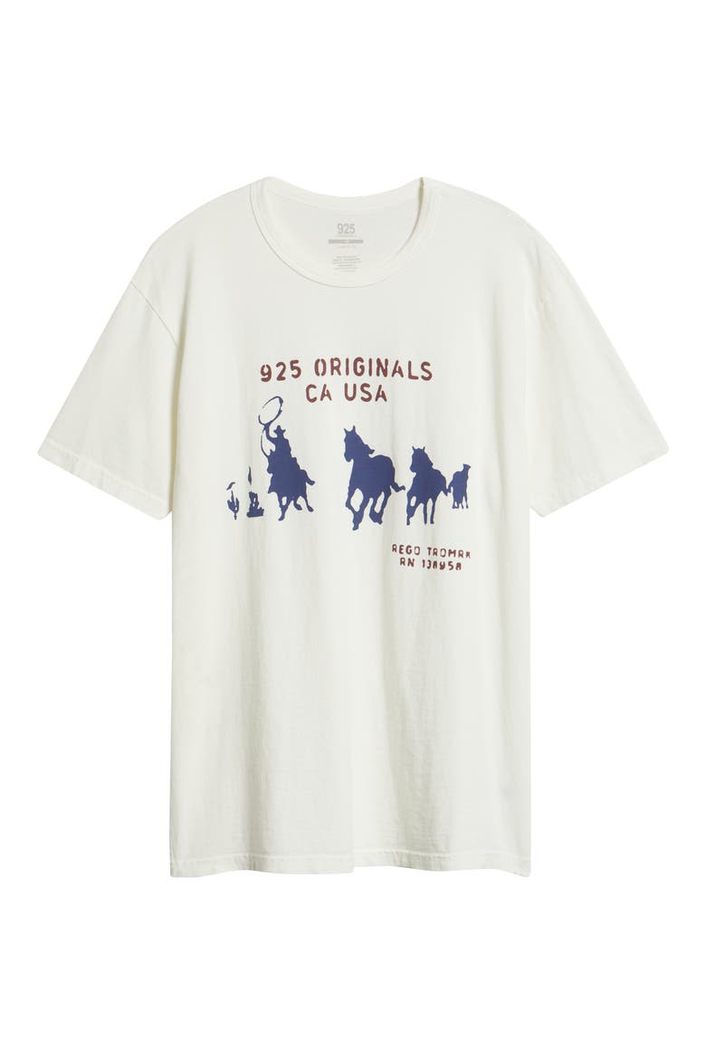 Cowboy Graphic T-Shirt, Alternate, color, OFF WHITE