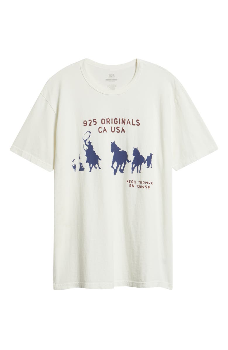 925 Originals Cowboy Graphic T-Shirt, Alternate, color, Off White