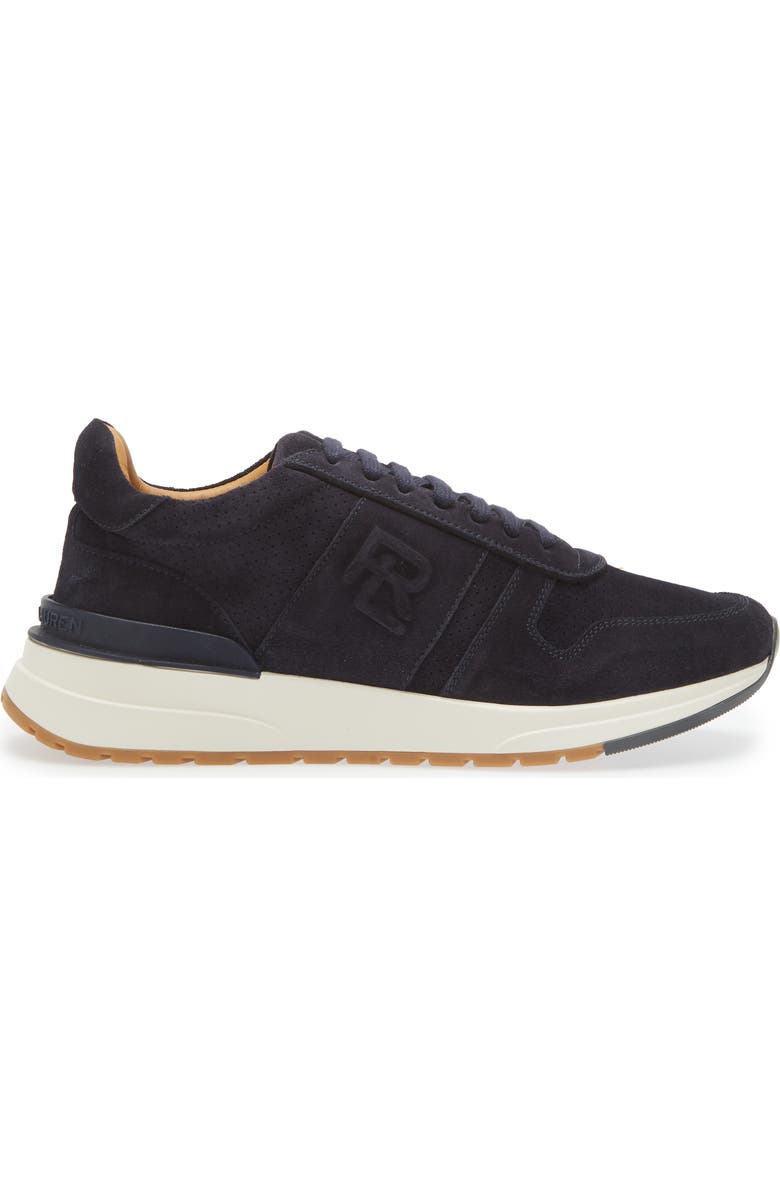 Ralph Lauren Purple Label Ethan II Calfskin Suede Sneaker, Alternate, color,