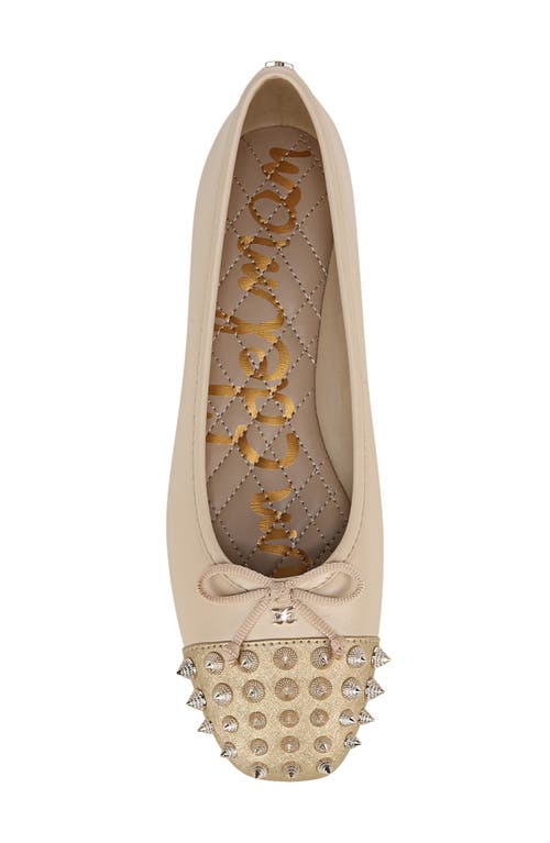 Sam Edelman Monet Cap Toe Ballet Flat In Summer Sand/amber Gold