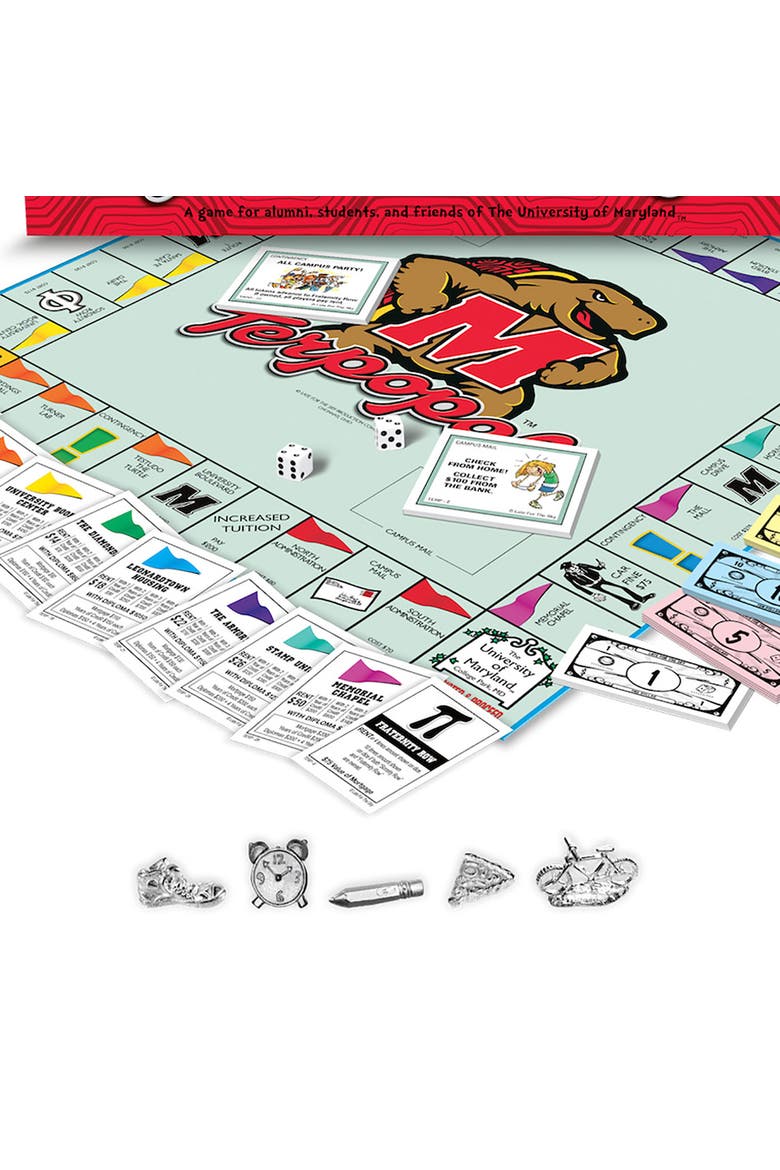 University of Maryland Terpopoly Monopoly Board Game, Alternate, color, Multicolored