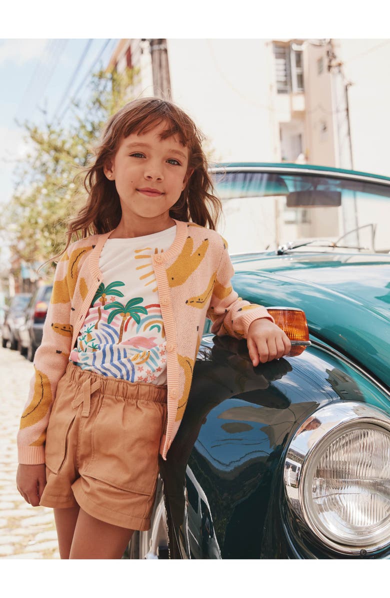 Tea Collection Woven Camp Shorts, Alternate, color, Balsa Wood