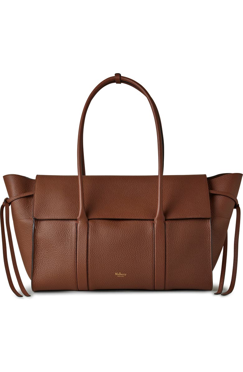 Mulberry Large Soft Bayswater Leather Satchel, Main, color, Bright Oak