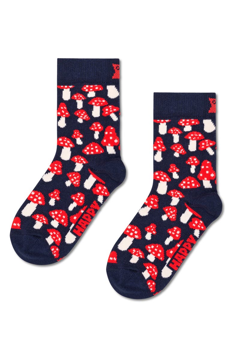 Happy Socks Kids' Assorted 4-Pack Camper Crew Socks Gift Box, Alternate, color, Camper