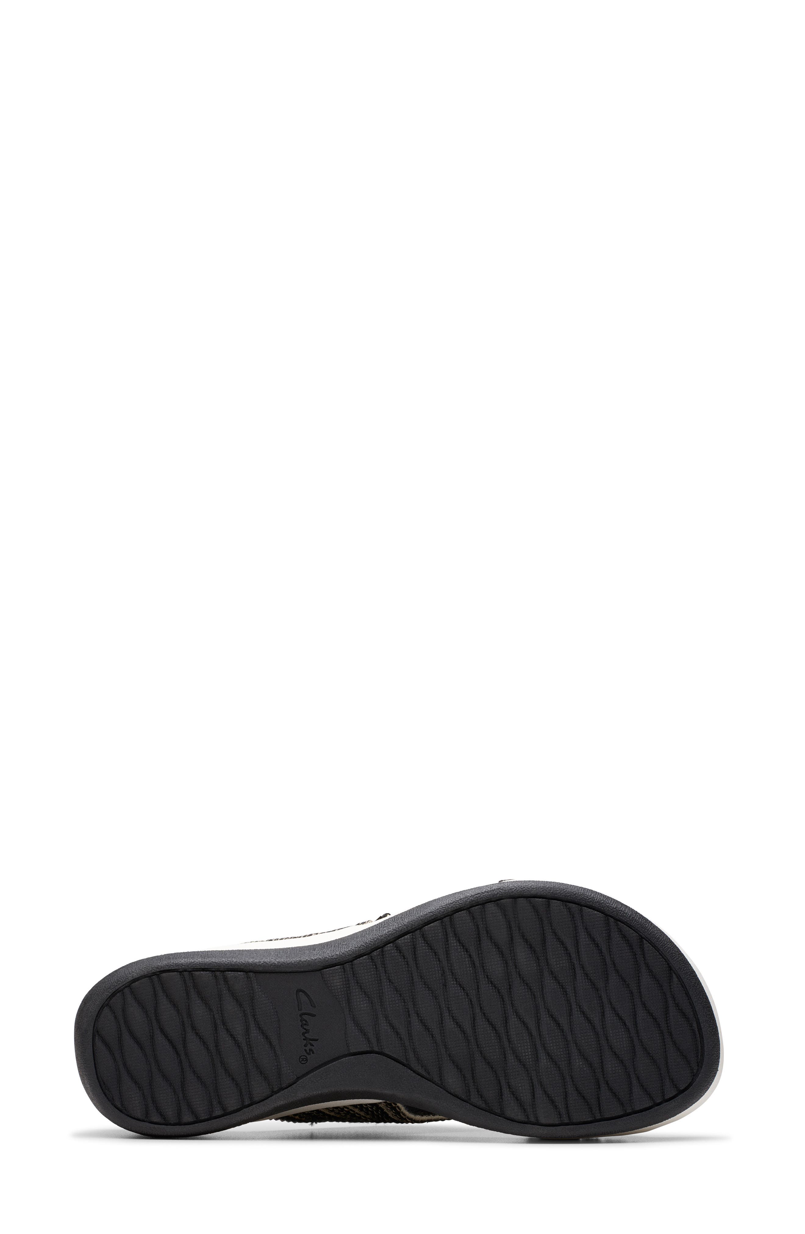 Clarks<sup>®</sup> Arla Wave Sandal, Alternate, color, Black Combi