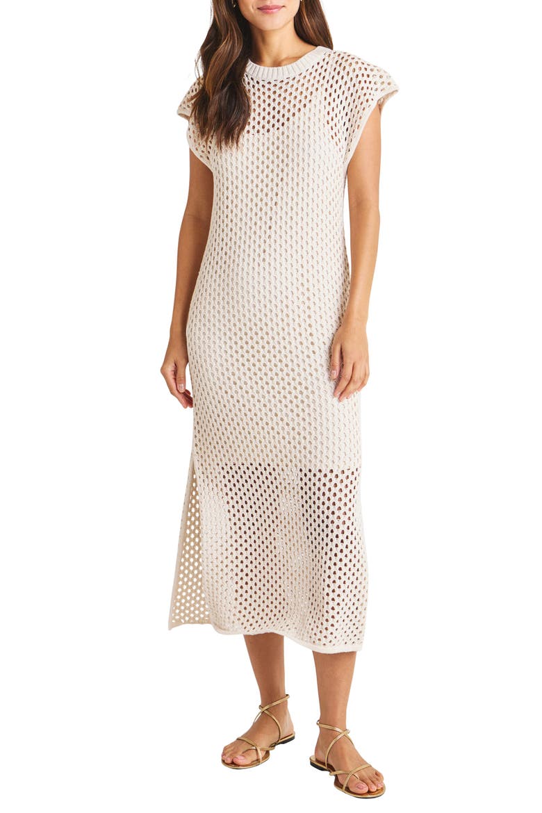 Nova Open Stitch Maxi Dress, Main, color, NATURAL