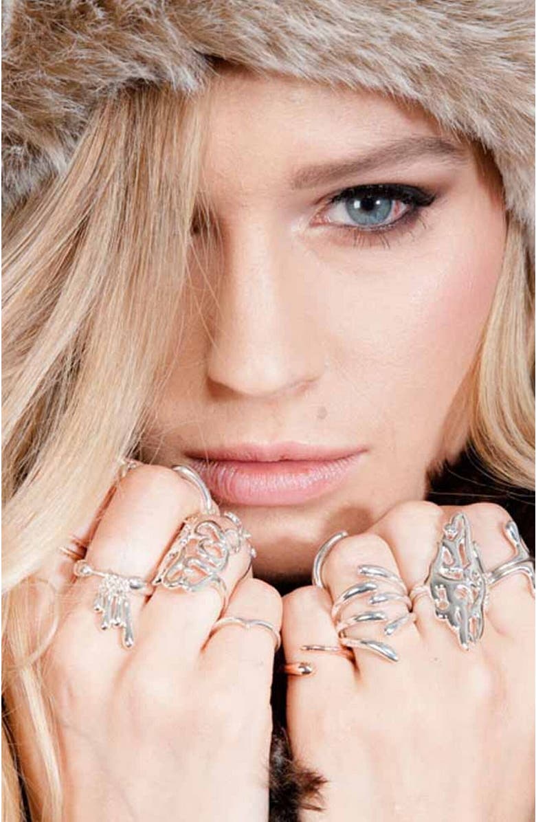 Lucy Quartermaine Elements Full Air Ring, Alternate, color, Sterling Silver