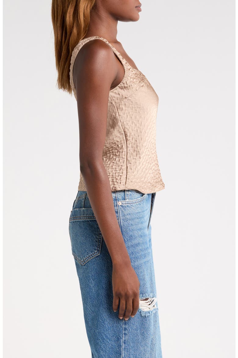 Textured Satin Tank, Alternate, color, CHAMPAGNE
