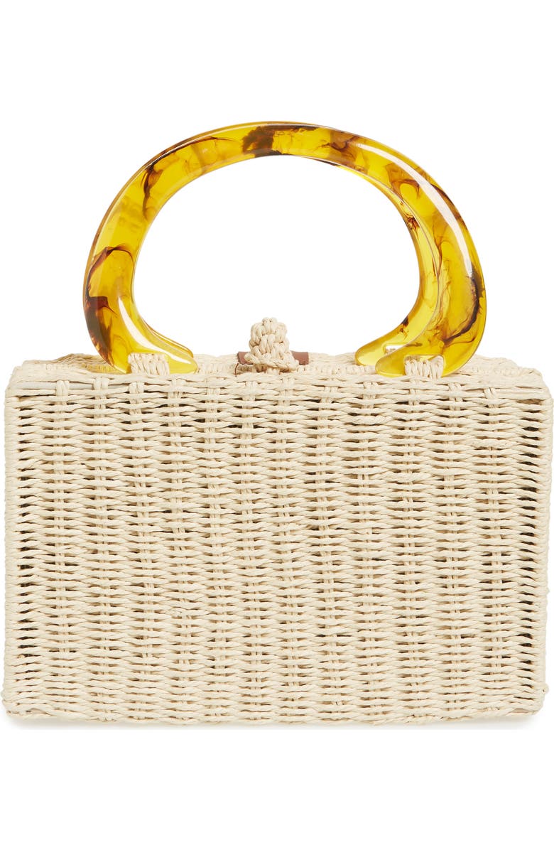 Brixton Avalon Straw Top Handle Bag, Main, color,