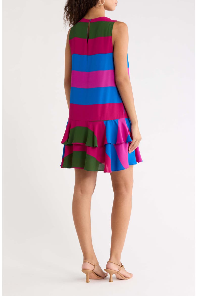 Saige Stripe Sleeveless Shift Dress, Alternate, color, MAGENTA-MULTI
