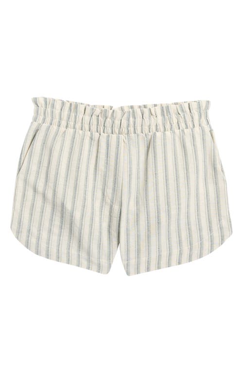 Treasure & Bond Kids' Pull-on Shorts In Green Lilypad Lagos Stripe