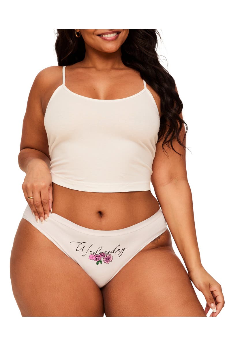 Adore Me Elaina Bikini Panties Pack of 7, Alternate, color, Placement Pink