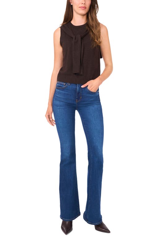 Halogenr Halogen(r) Shoulder Wrap Detail Sleeveless Sweater In Brown