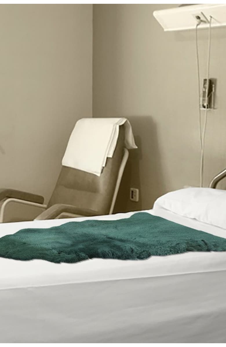 NATURAL Medical Genuine Sheepskin Shearling Pelt 24" x 48" - Grey, Alternate, color, Grey