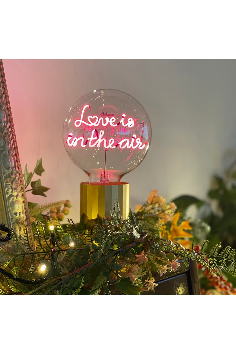 Love Is In The Air Portable Table Lamp, Alternate, color, Pink